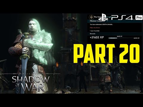 Middle-earth: Shadow of War Gameplay Walkthrough Part 20 - Siege Cirith Ungol [PS4 Pro]