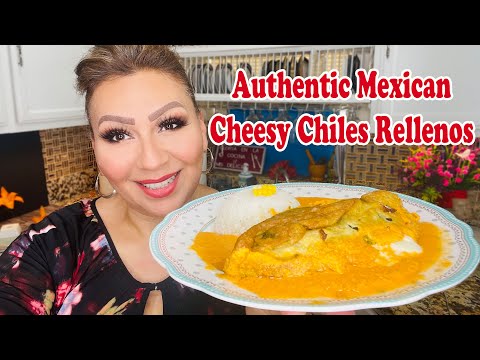 Authentic Mexican Cheesy Chiles Rellenos Recipe