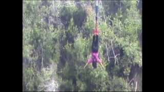 preview picture of video 'Megha's Bungy Jump from the Bloukrans Bridge, South Africa'