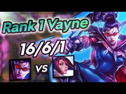 Vayne Vs Fiora - Challenger Gameplay Rank 1 Vayne