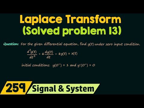 Laplace Transform Solved Problem 13