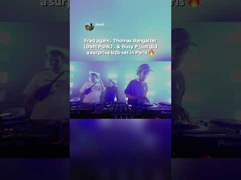 Thomas Bangalter of Daft Punk does a b2b with fred again… #daftpunk #fredagain #housemusic
