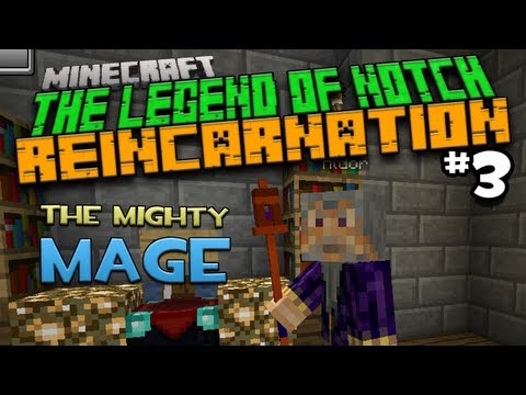 Gamerbomb - The Legend Of Notch: Reincarnation - Part 3 - Aldor The Mighty Mage! (Minecraft RPG Mod/Adventure)