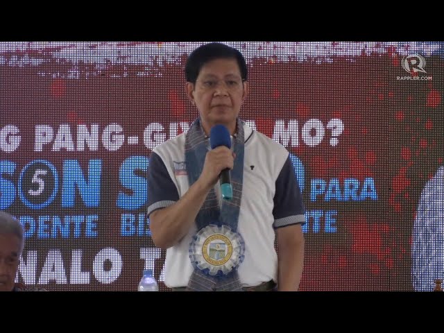 Lacson drops all Ilocos sorties