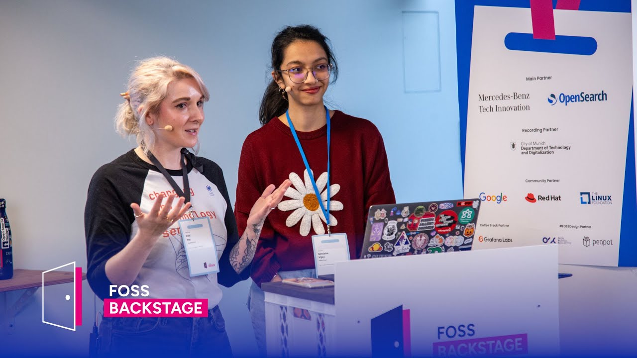 Eriol Fox & Nimisha Vijay – The secret lives of designers in OSS #FOSSBack