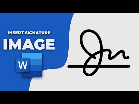 How to insert signature image in word file