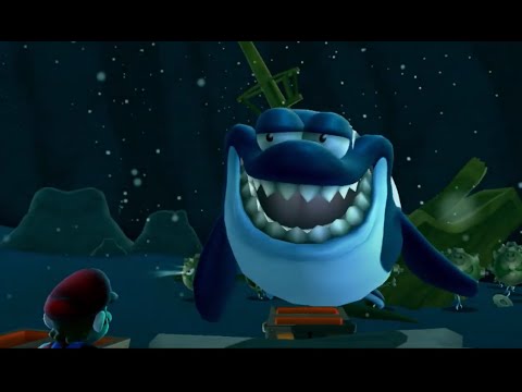 Guppy in the Underground Lake - Deep Dark Galaxy Star 3 (Super Mario Galaxy Coin Runs)