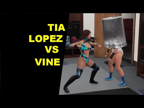 GLOW 1985 Tia Lopez vs Vine - Backstage Knockout Match