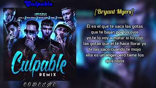 Benny Benni - Culpable REMIX (LETRA) FT Anuel AA, Farruko, Bryant Myers, Almighty &amp; Mas
