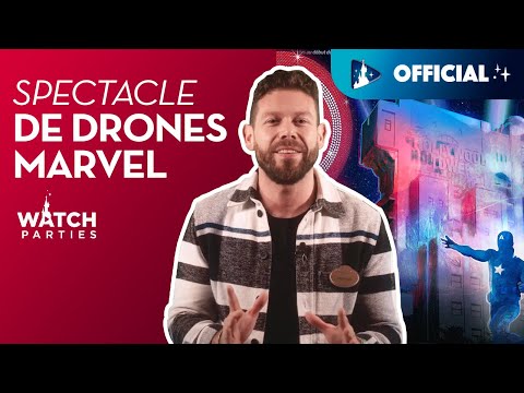 New MARVEL nighttime drone show at Disneyland Paris !