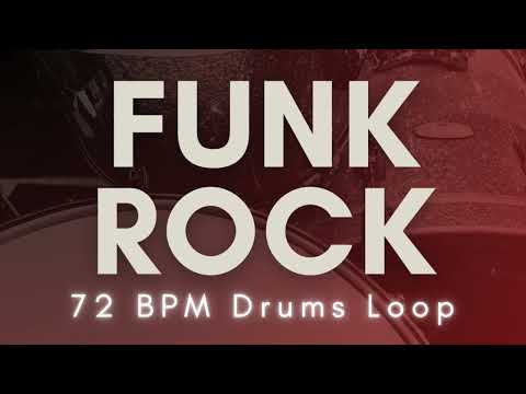 【Funk Rock】Drums Loop | 72 BPM