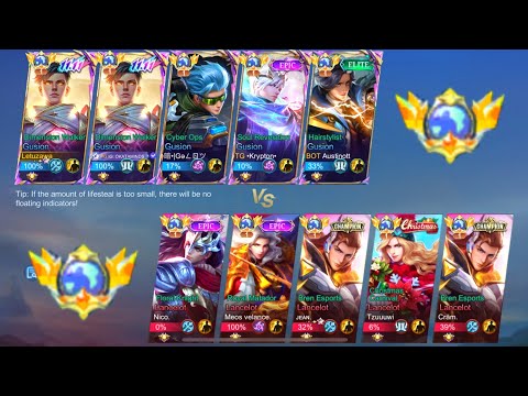 BATTLE OF FASTHANDS!! 5v5 Global Gusion vs Global Lancelot 🔥