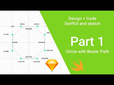 Custom drawing in SwiftUI: [Part 1] Drawing circle in sketch and SwiftUI with bezier curve