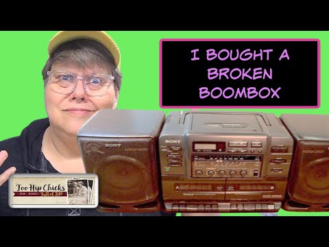 What to do with a broken boombox?  Part that sucker out!!