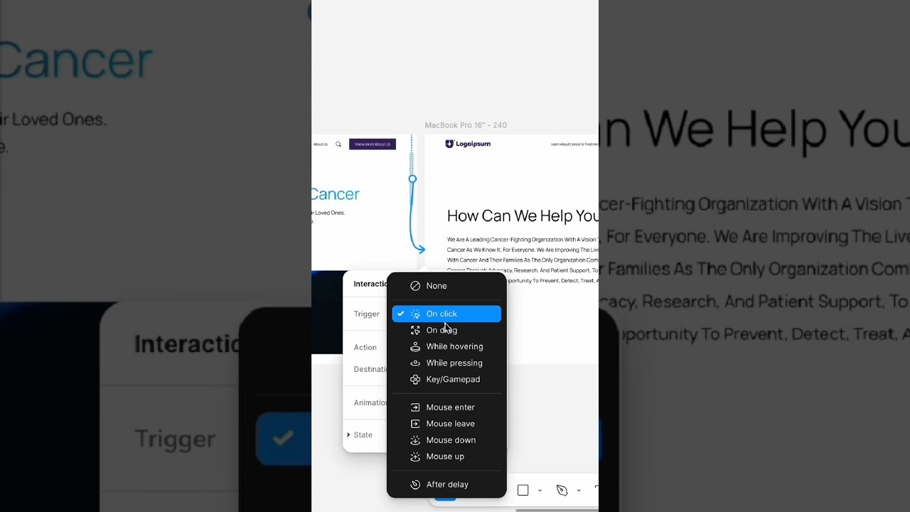 Scroll website animation in figma