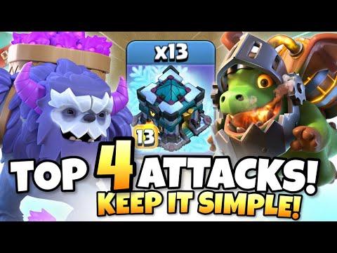 Top 4 BEST TH13 Attack Strategies for WAR! Clash of Clans