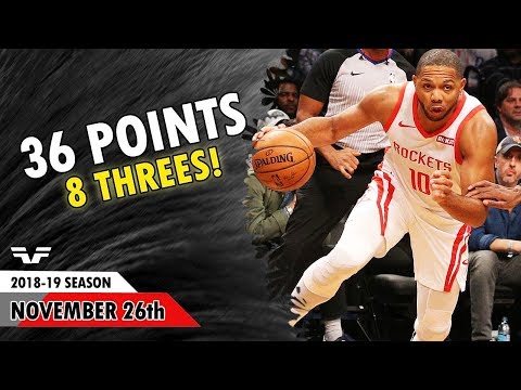 Eric Gordon - 2018.11.26 - Rockets vs Wizards - 36 Pts, 8 Threes!