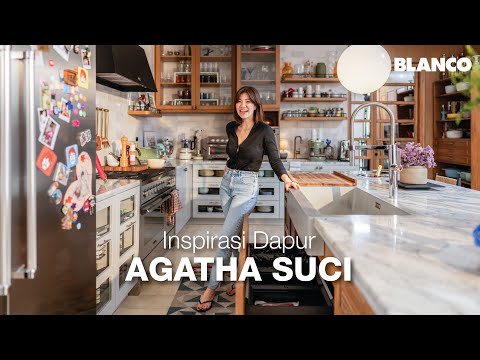 Kitchen Tour Agatha Suci with BLANCO | Inspirasi Dapur Modern BLANCO Vintera Apron Farmhouse Sink