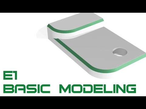 E1 Autodesk Inventor 2017 - Basic Modeling 1 Tutorial
