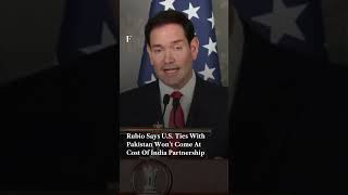 Rubio Says US Ties With Pakistan Won’t Come At Cost Of India Partnership | Firstpost News
