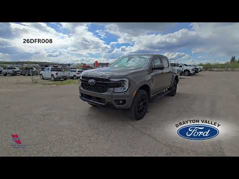 2026 Ford Ranger LARIAT 4WD SuperCrew 5' Box in Gray for sale at Drayton Valley Ford in Drayton Valley, AB