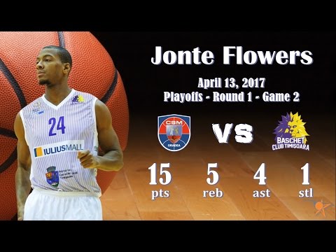 2017.04.13 Jonte Flowers at CSM U Oradea - R1G2