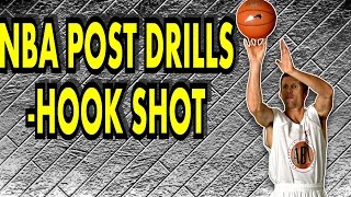 N.B.A. Post Drills 1 Dribble Hook Shot