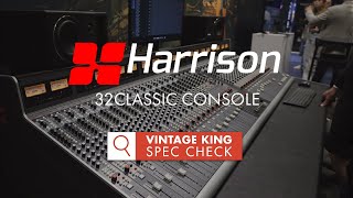 Video thumbnail for Vintage King Spec Check: Harrison 32Classic Recording & Mixing Console by Vintage King