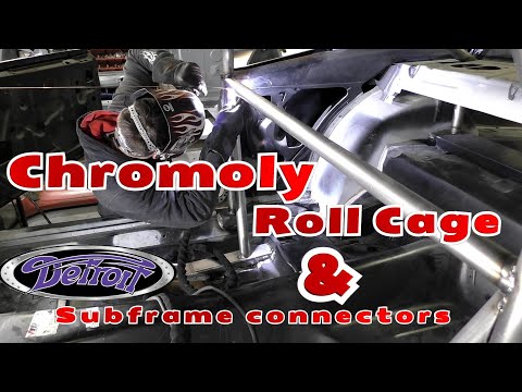 Chromoly Roll cage & Detroit Speed subframe connectors f-body 69 Firebird restoration episode 9
