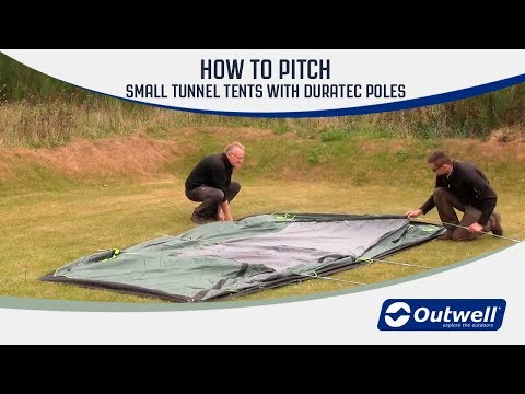 How to pitch an Outwell smaller tunnel tent with Duratec poles | Innovative Family Camping