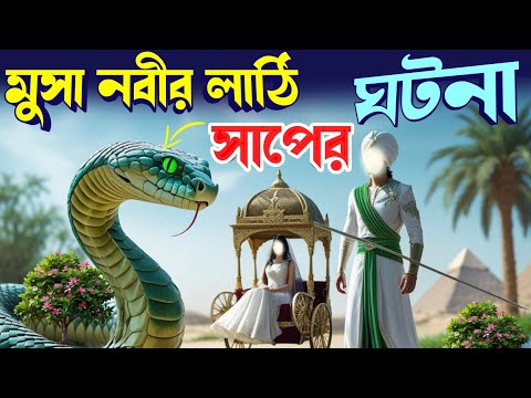 মুসা নবীর সাথে এক সাপের  কাহিনী| ইসলামিক কাহিনী | Story of Hazrat Musa #মুসা_নবীর_ঘটনা #মুসা #ফেরাউন