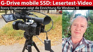 G-Technology G-Drive mobile SSD: Einrichten für Windows 10 - Lesertest-Video