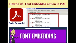 How to do  Font Embedded option in PDF