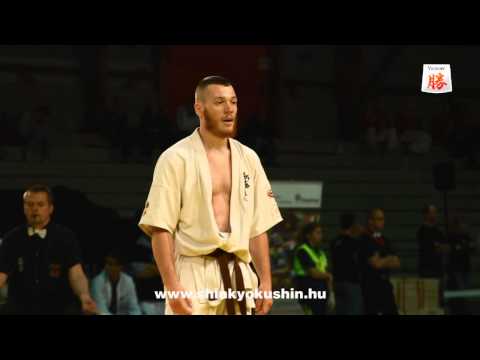 Csaba Wiszler vs  Marius Ilas - European Championship Shinkyokushin Switzerland 2013
