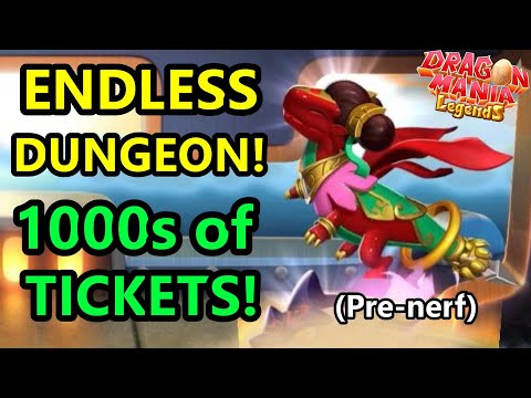 How I Got 1000 Ancient Tickets WITHOUT PAYING! Endless Dungeon Run Team Explained - DML #1484