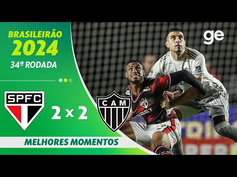 Gols e lances de São Paulo x Atlético Mineiro