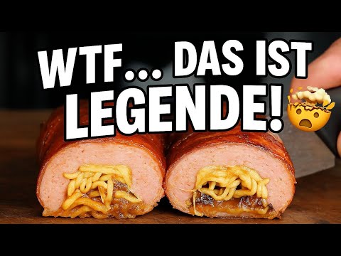 Käsespätzle-Bacon-Bomb 🔥 Der heftigste Leberkäse-Rollbraten vom Grill! 🧀🥓🔥 - 0815BBQ