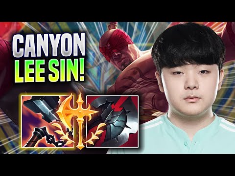 CANYON IS A BEAST WITH LEE SIN! - DK Canyon Plays Lee Sin JUNGLE vs Nidalee! | Season 2022