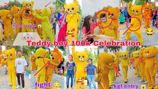 Teddy boy 100k celebration meet-up 🤗❤️world record 11 teddy bear full masti 😂 #teddyboy #01team