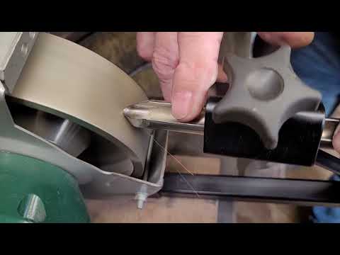 Bowl gouge chisel fingernail ellsworth grind sharpening using our jig, see desciption for details