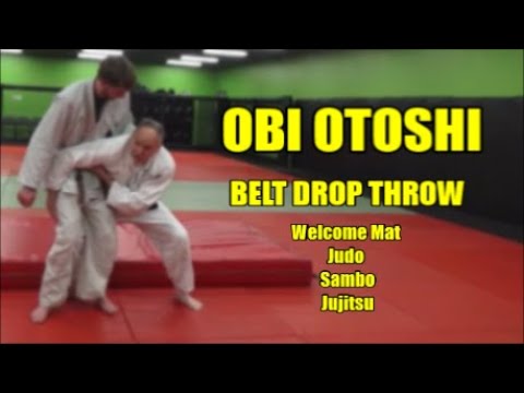 OBI OTOSHI The Belt Drop Throw — judo technique demonstration