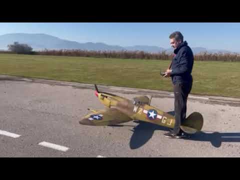 Carf - Spitfire , engine DLA 116cc, airfield Hobbybox 8 Jan 2023