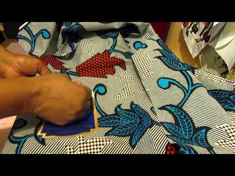 How to remove the sticker from the african fabric