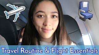 Travel Routine 2017 + Airport Outfit + In-Flight Essentials ✈︎ Celeste Angelica