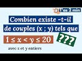 Combien y a-t-il de couples (x ; y) ?