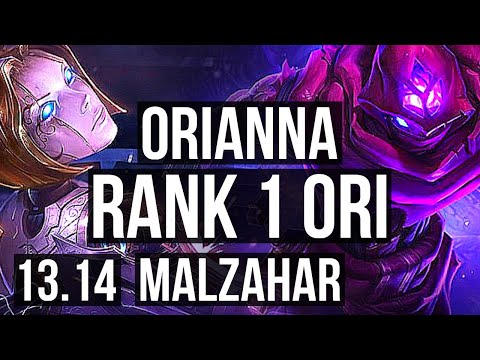 ORIANNA vs MALZAHAR (MID) | Rank 1 Ori, 5/0/7, 69% winrate | EUW Grandmaster | 13.14