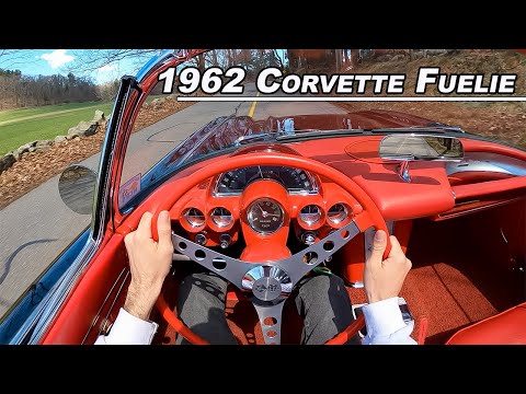 Driving The 1962 Chevrolet C1 Corvette Fuelie - Fuel Injected 327 Hot Rod! (POV Binaural Audio)
