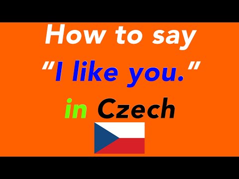 How to say “I like you.” in Czech | How to speak “I like you.” in Czech