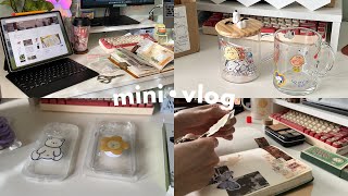 mini vlog | journal with me 🌼 unbox parcels: goojodoq iPad keyboard, phone cases, snoopy mugs