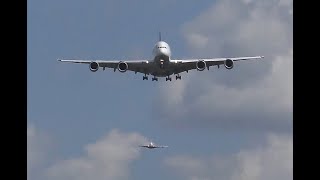 4k | Double A380 approaching! | Spectacular event at EDDM-Munich Airport | 07.2024 | 26R